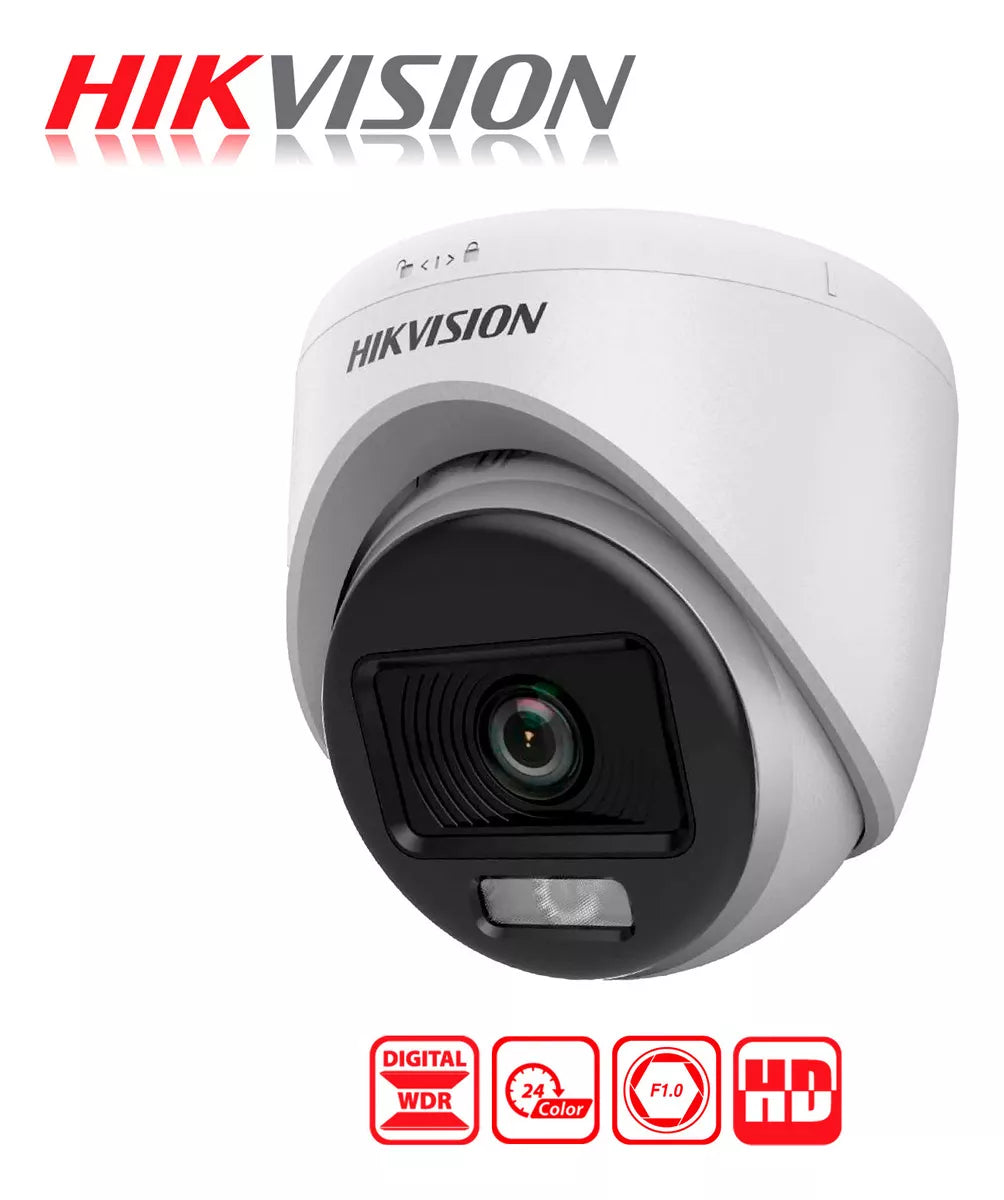 Domo Tvi 2mp 20m Luz Blanca Ds-2ce70df0t-pf 2.8 Hikvision